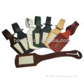 sample genuine leather luggage tag strap